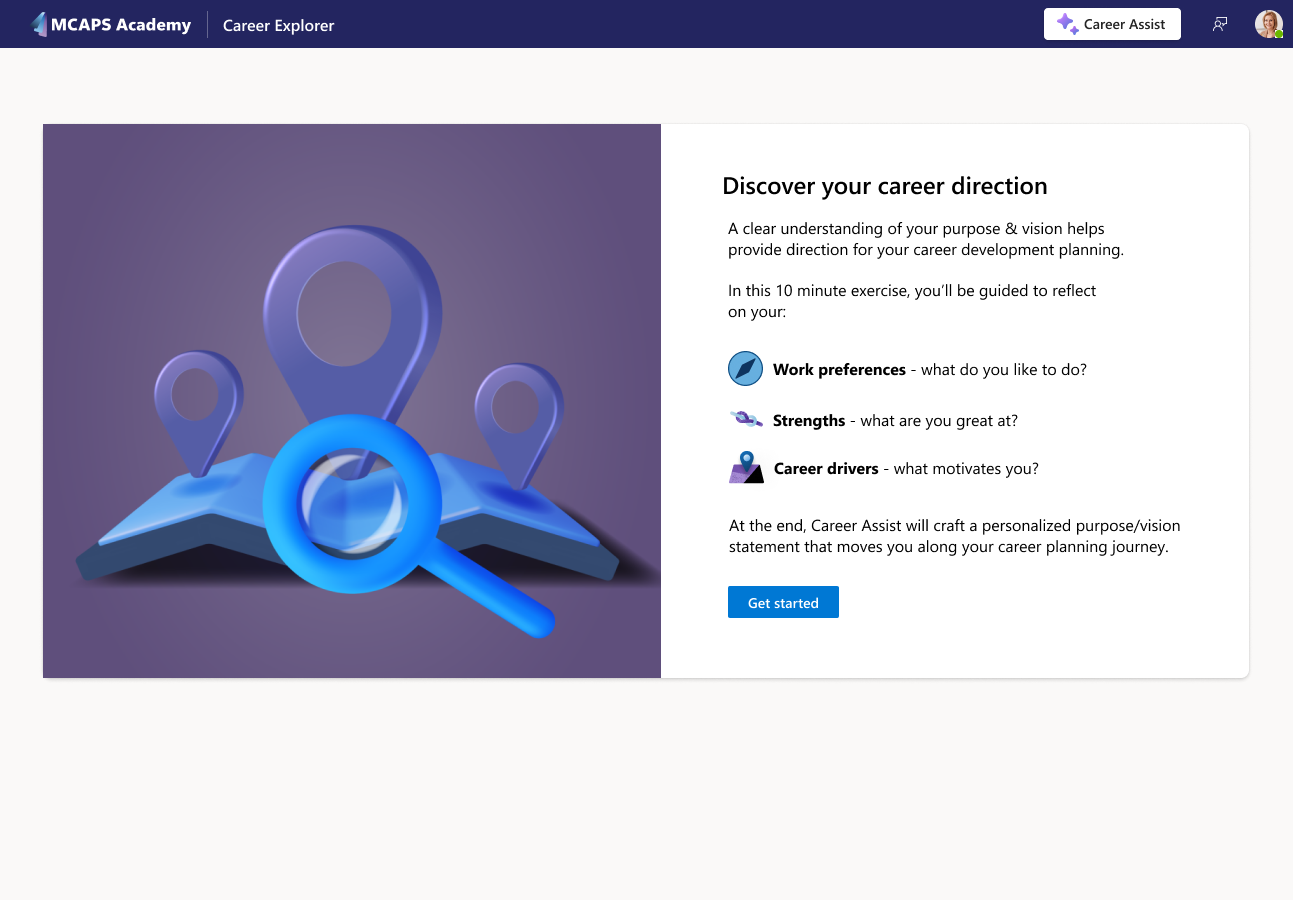 Career Explorer intro - a guided exercise to discover your career direction